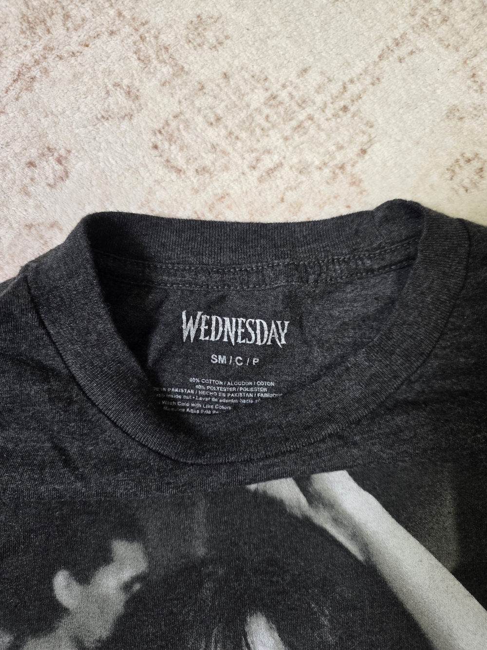Wednesday Graphic Tee - Black - Picture 2 of 2
